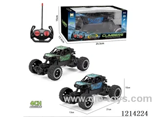27MHz 4ch rc Climbing Car (blue/green 2 color mix, not included battery)