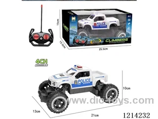 27MHz 4ch rc Pickup Climbing Police Car (not included battery)