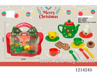 (17PCS) Christmas Tea Set B
