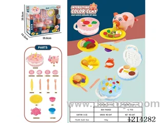 colored clay machine set
