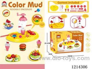 colored clay machine set