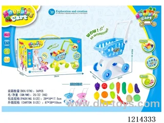 shopping cart set -random color