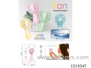 Handheld Fan Pink/Yellow/Green/Blue (Mixed)