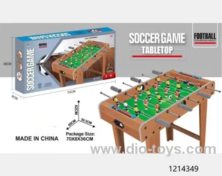 Wooden soccer table in color box