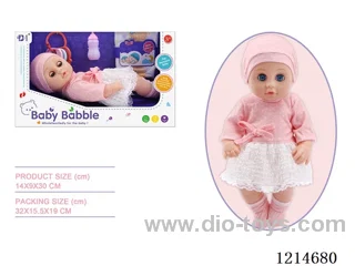 12 inch Blinking Doll (Eco-friendly)