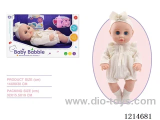 12 inch Blinking Doll (Eco-friendly)