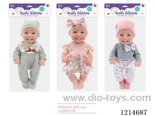 12 inch Smiley Doll (3 Mixed) (Eco-friendly)