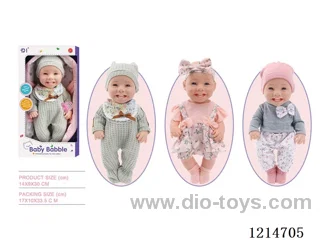 12 inch Smiley Cradle Doll (3 Mixed) (Eco-friendly)