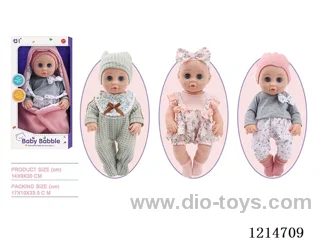12 inch Blinking Cradle Doll (3 mixed) (Eco-friendly)
