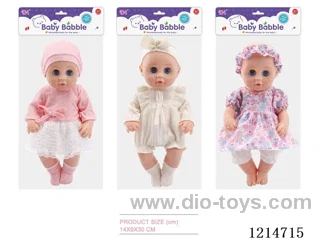 12 inch Blinking Doll (3 Mixed) (Eco-friendly)