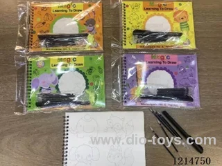 Magic Drawing Book(1 drawing book + 1 pen + 5 refills + 1 pencil grip)