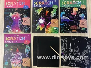 Medium Envelope Scratch Paint(8PCS+1pen)