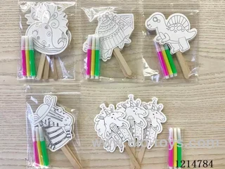 Popsicle Doodle (3 pieces + 3 pens)