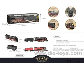 Steam Locomotive + Lithium Coal Carriage W L/M/spray(Included Battery)