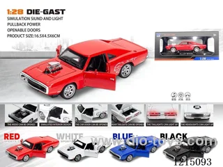 1:28 pull back alloy car W L/M/6 open doors
