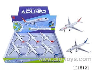 pull back Alloy Airliner W L/M-20cm