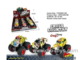 4WD Inertia Spin Buggy 6pcs (Pickup+Jeep+Tractor)