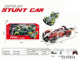 2.4G 13ch rc car with light/spray included battery