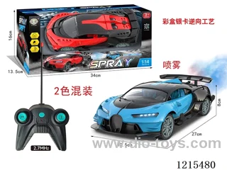 1:14 5ch rc car W L/spray 2 colors mixed not included battery