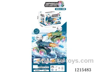 2.4G rc stunt car with light/water spray 2 colors mixed included battery
