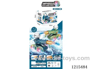 2.4G rc stunt car with light/water spray/watch remote control 2 colors mixed included battery
