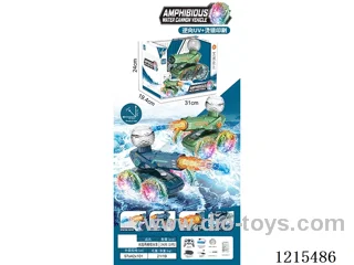 2.4G rc stunt car with light/water spray/watch remote control 2 colors mixed included battery