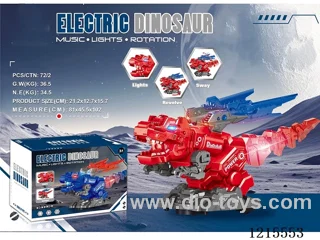 B/O Universal Dinosaur W L/M 2 colors mixed not included 3*AA