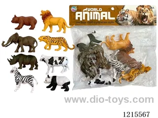8PCS 6-inch animal
