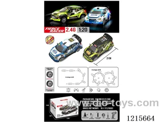 2.4G 4WD RC car with light included battery