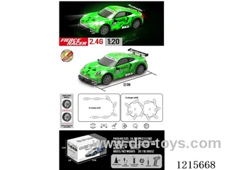 2.4G 4WD RC Porsche 911GT3R with light included battery