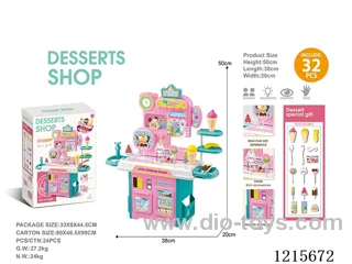 32PCS Ice cream table non-functional