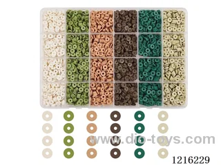 DIY Jewelry Set (Soft ceramic flakes + thread (24 compartments))