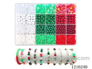 DIY Jewelry Set (6mm pearl + 8mm beads + pentagram + soft ceramic + thread (24 compartments))