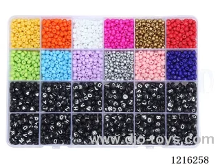 DIY Jewelry Set (4mm Rice Beads + Alphabet Beads + Wire (24 Gauge))
