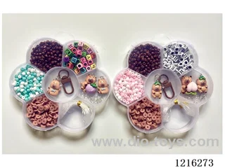DIY Jewelry Set (4mm Rice Beads + Soft Ceramic + Alphabet Beads + Keychain + Pendant + Loop Wire (7 Grids)-2 Mixes)