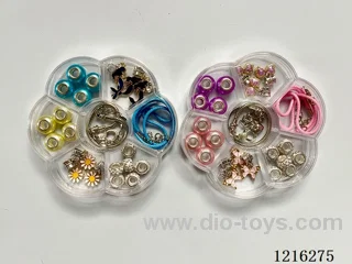 DIY Jewelry Set (Pandora Bracelet + Necklace (Big Hole Beads + Pendant)-2 Mixes)