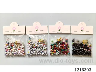 DIY Jewelry Set (4mm Rice Beads + Letter Beads + Wire - 4 Mixes)