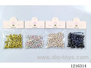 DIY Jewelry Set (Alphabet Beads (Smiley Face)-4 Mixes)