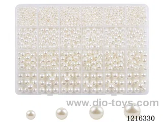 DIY Jewelry Set (4/6/8/10mm Pearls (24 compartments)-1 mixes)
