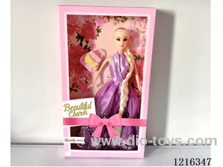 11 inch Barbie with long hair + bag