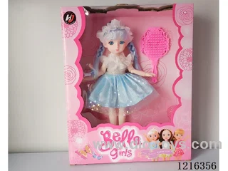 22cm 13 jointed 3D eye Barbie + jewelry