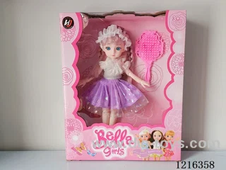 22cm 13 jointed 3D eye Barbie + jewelry