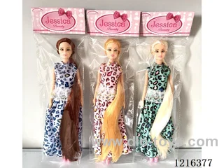 11 inch 9 joints long hair Barbie with