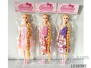 11 inch 9 jointed long hair Barbie