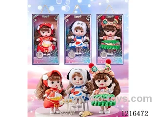 8inch 23CM 5 joint  vinyl body 3D eye doll +IC （Mixed Pack）