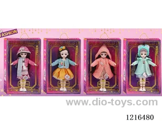 12inch 30CM 21 joint solid body 3D eye doll （Mixed Pack）
