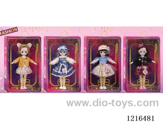 12inch 30CM 21 joint solid body 3D eye doll （Mixed Pack）