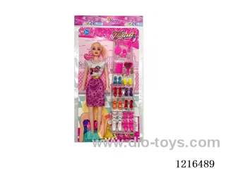 11inch 5 joint empty body color printing eyes Barbie （Mixed Pack）