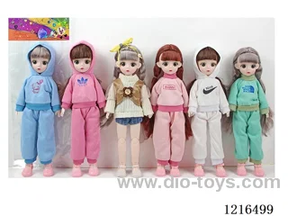 12inch 30CM 21 joint solid body3D eye doll （Mixed Pack）