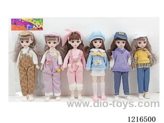 12inch 30CM 21 joint solid body3D eye doll （Mixed Pack）